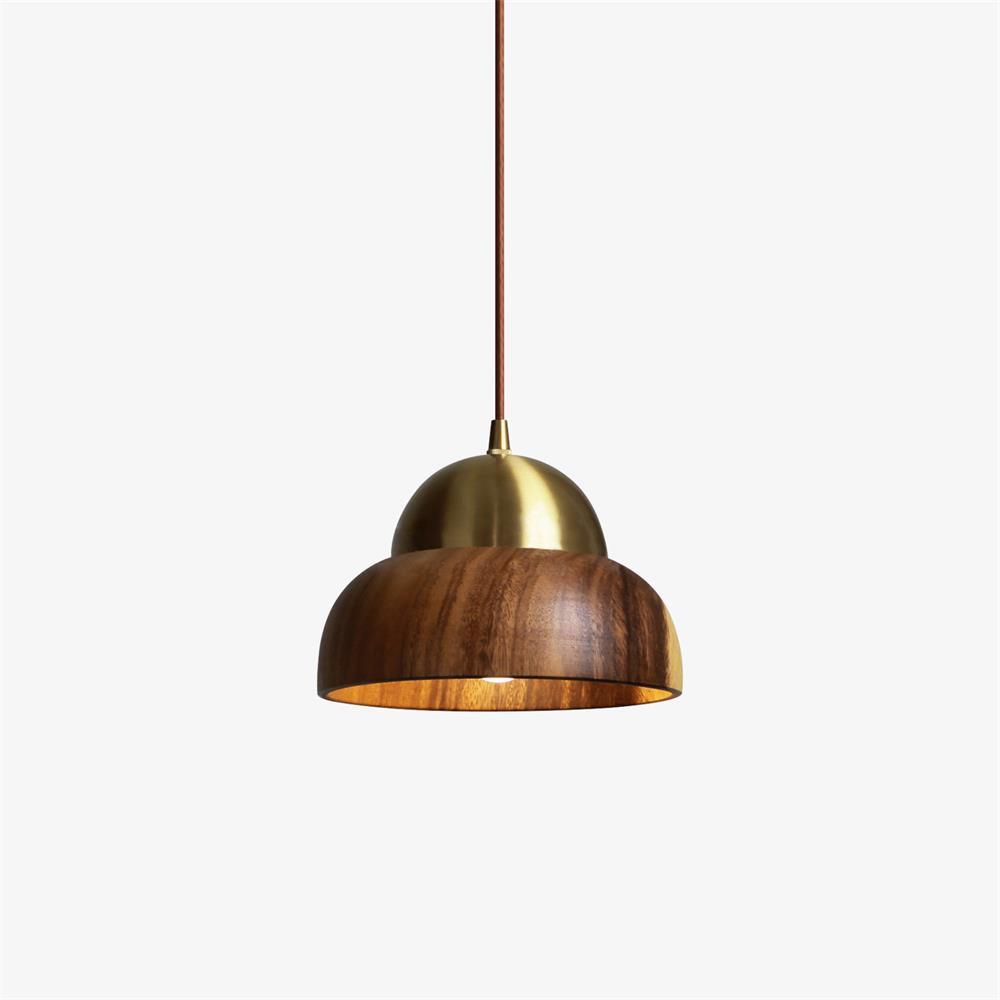 Hazelelle Wood Pendant Light-Moonnatur