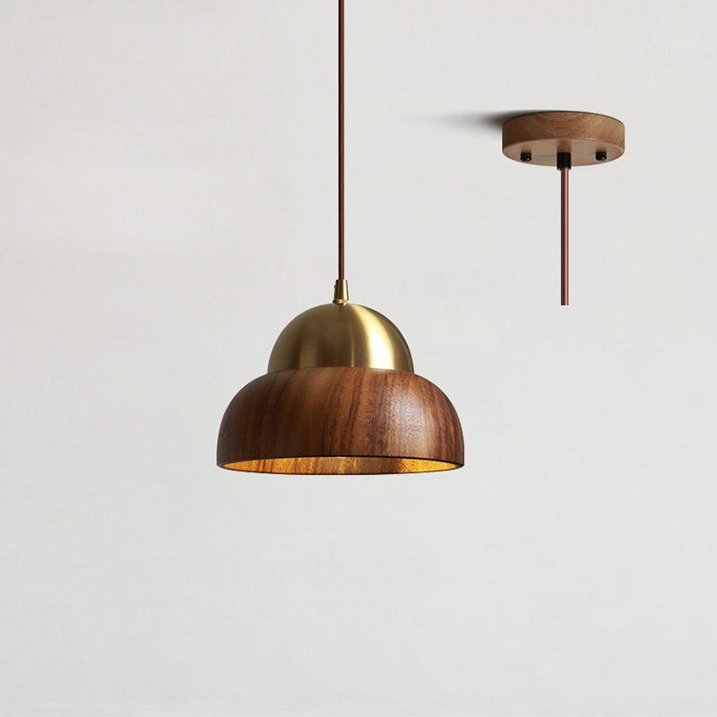 Hazelelle Wood Pendant Light-Moonnatur