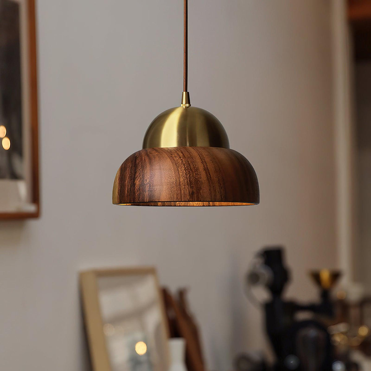 Hazelelle Wood Pendant Light-Moonnatur
