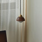 Hazelelle Wood Pendant Light-Moonnatur
