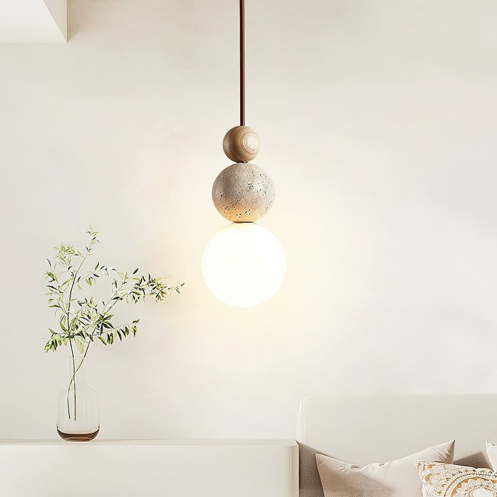 Penreloria Travertine Pendant Light-Moonnatur