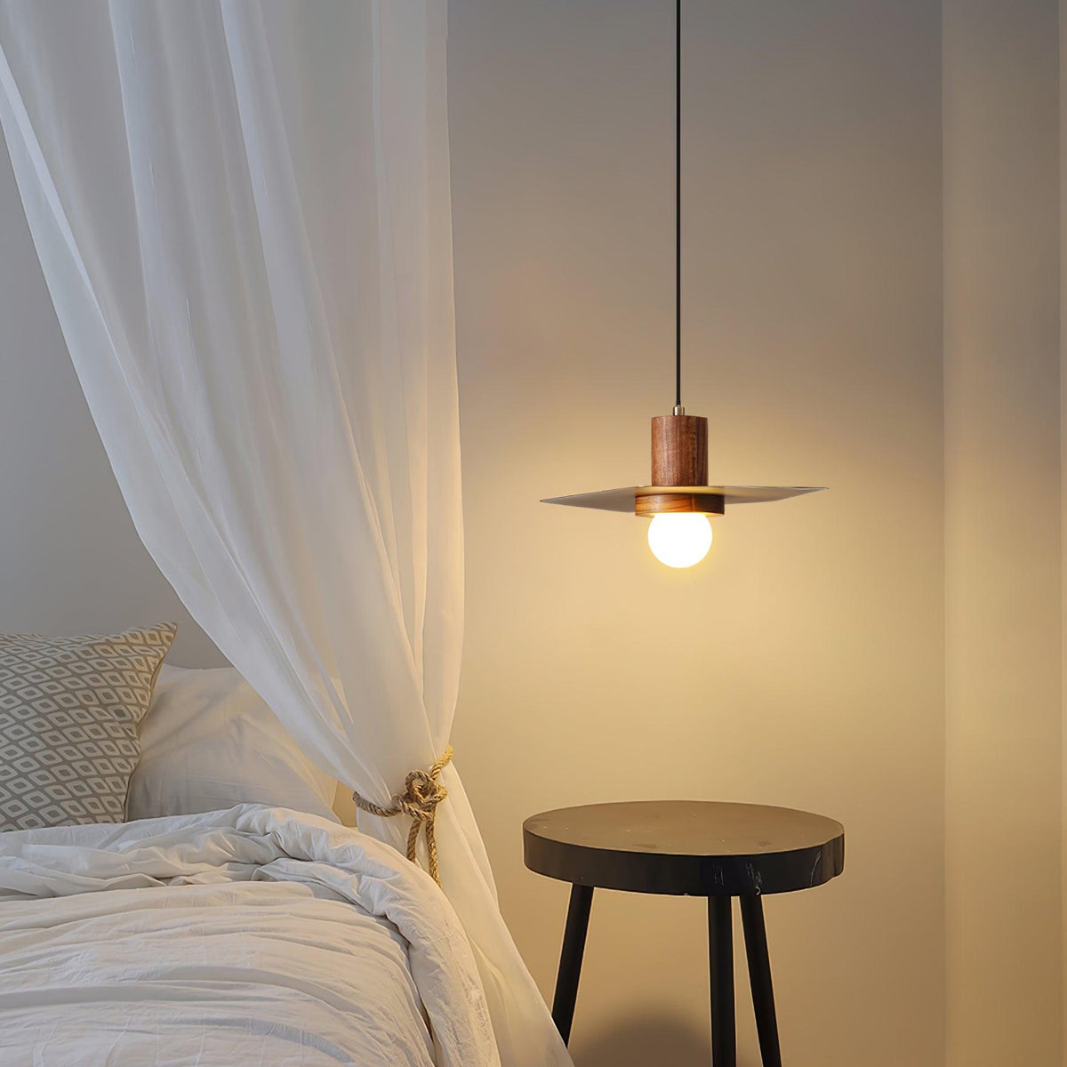 Jarveniel Wood Pendant Light-Moonnatur