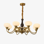 Drenia Wood Chandelier-Moonnatur