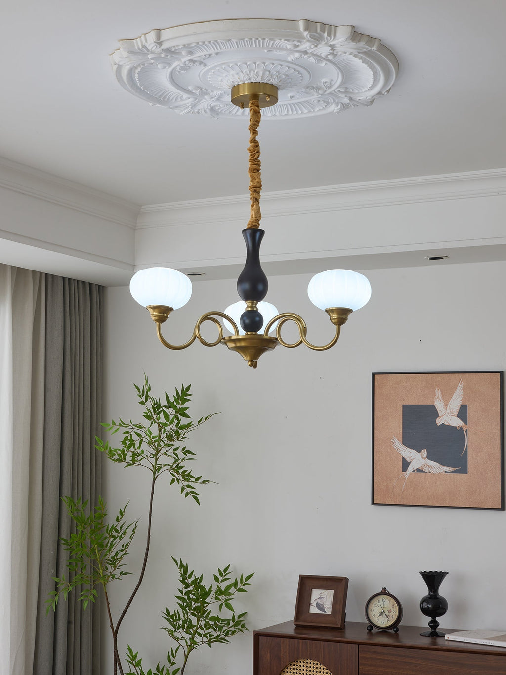 Drenia Wood Chandelier-Moonnatur