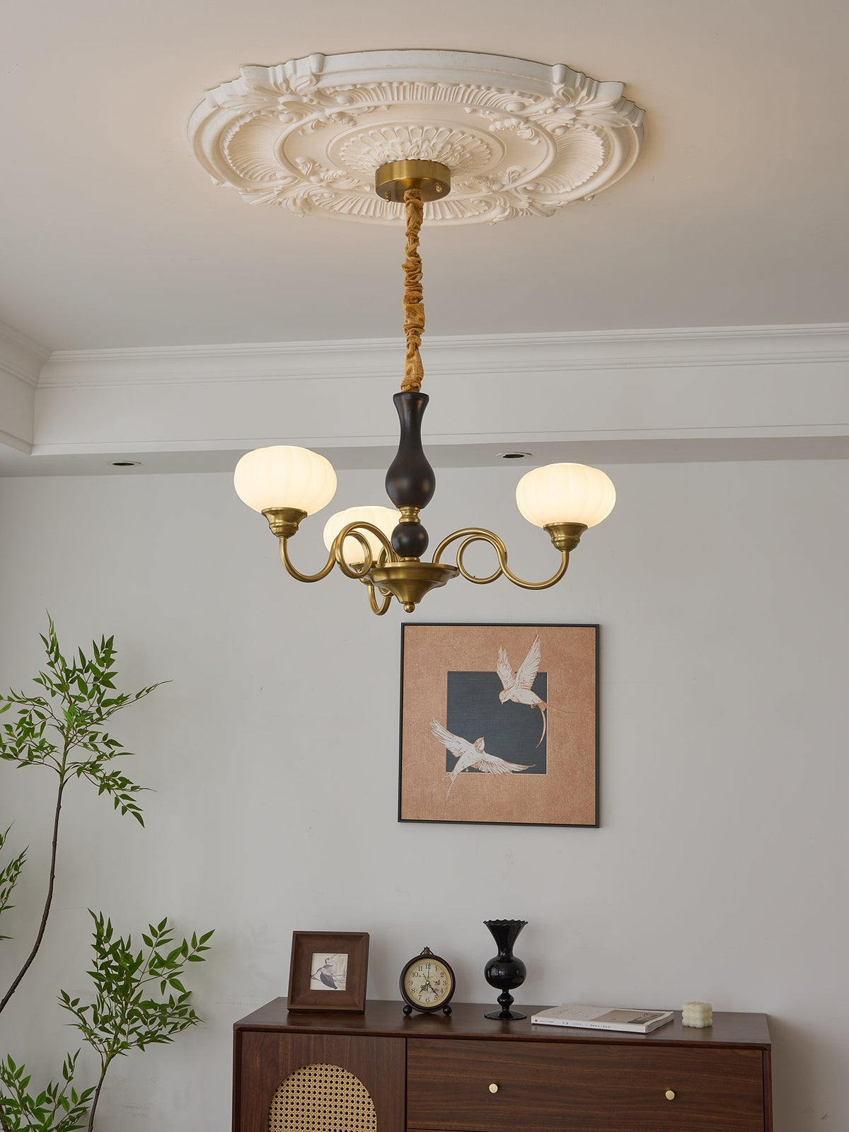 Drenia Wood Chandelier-Moonnatur