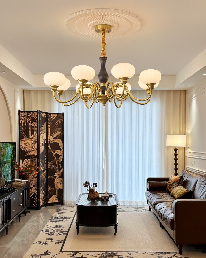 Drenia Wood Chandelier-Moonnatur