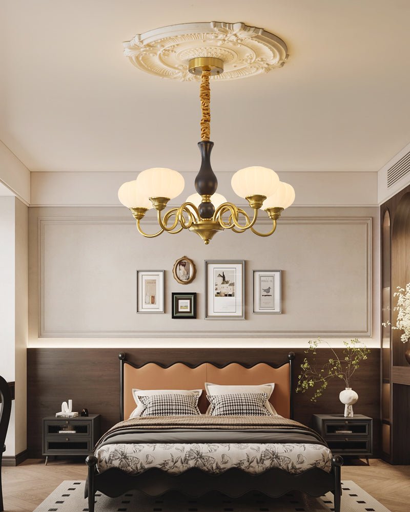 Drenia Wood Chandelier-Moonnatur