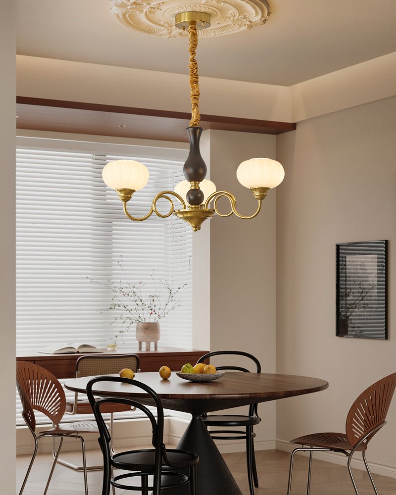 Drenia Wood Chandelier-Moonnatur