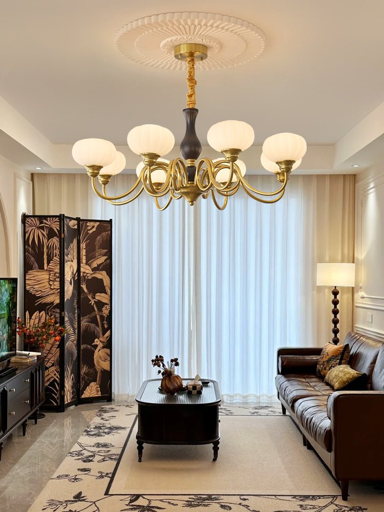 Drenia Wood Chandelier-Moonnatur