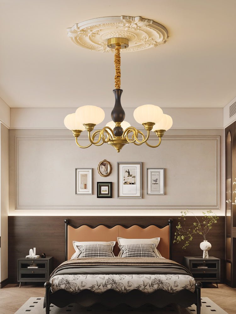 Drenia Wood Chandelier-Moonnatur
