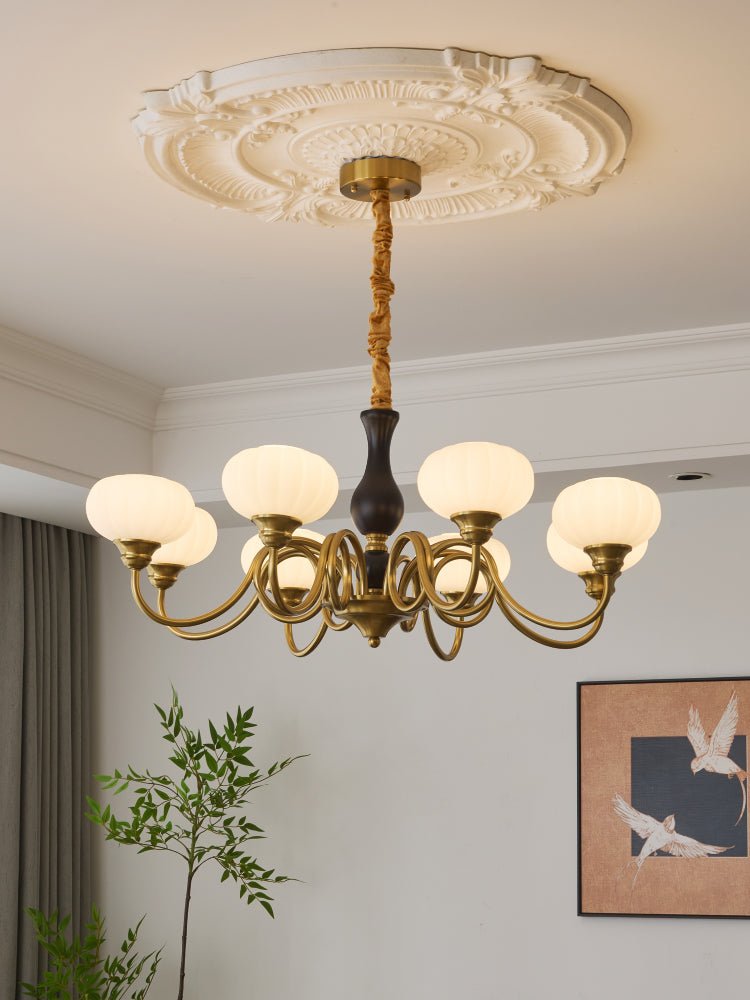 Drenia Wood Chandelier-Moonnatur
