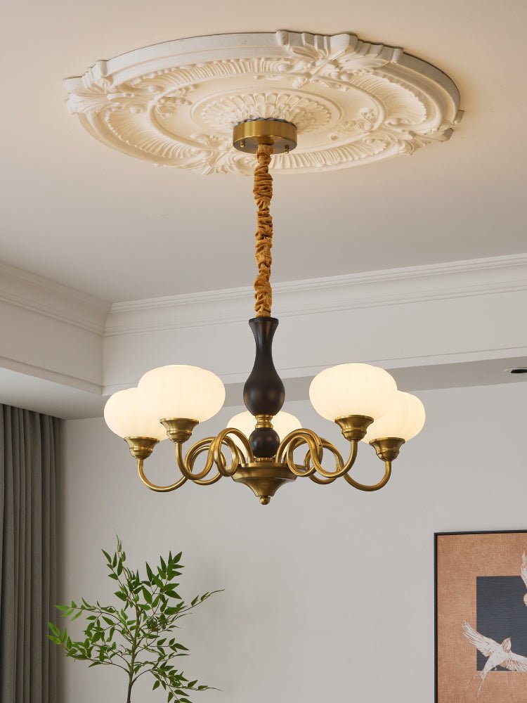Drenia Wood Chandelier-Moonnatur
