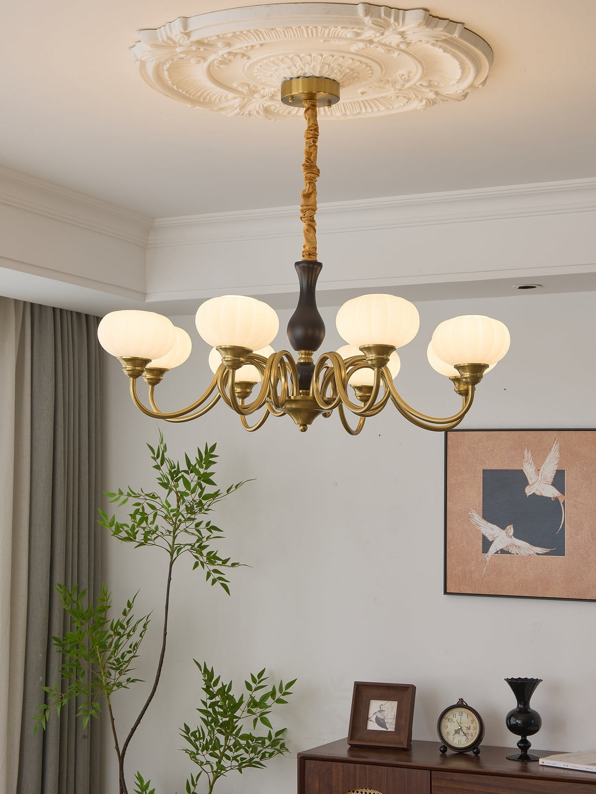Drenia Wood Chandelier-Moonnatur