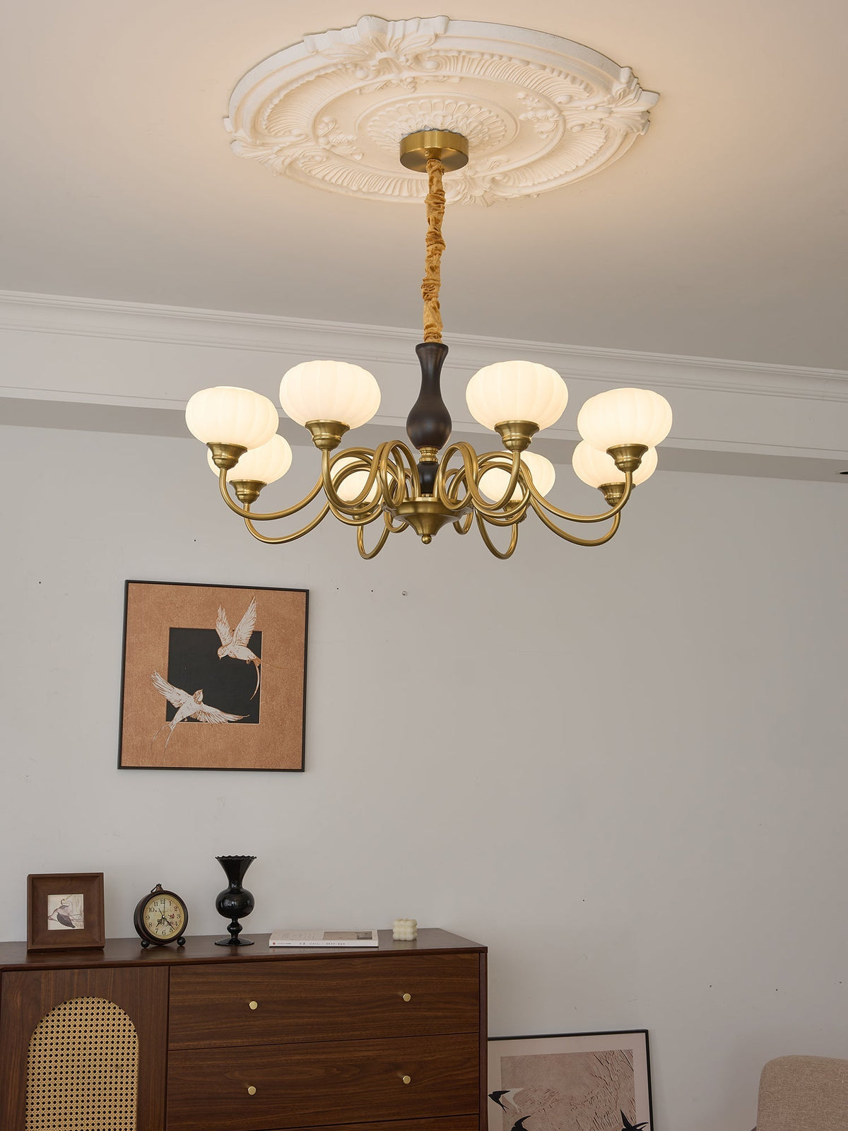 Drenia Wood Chandelier-Moonnatur