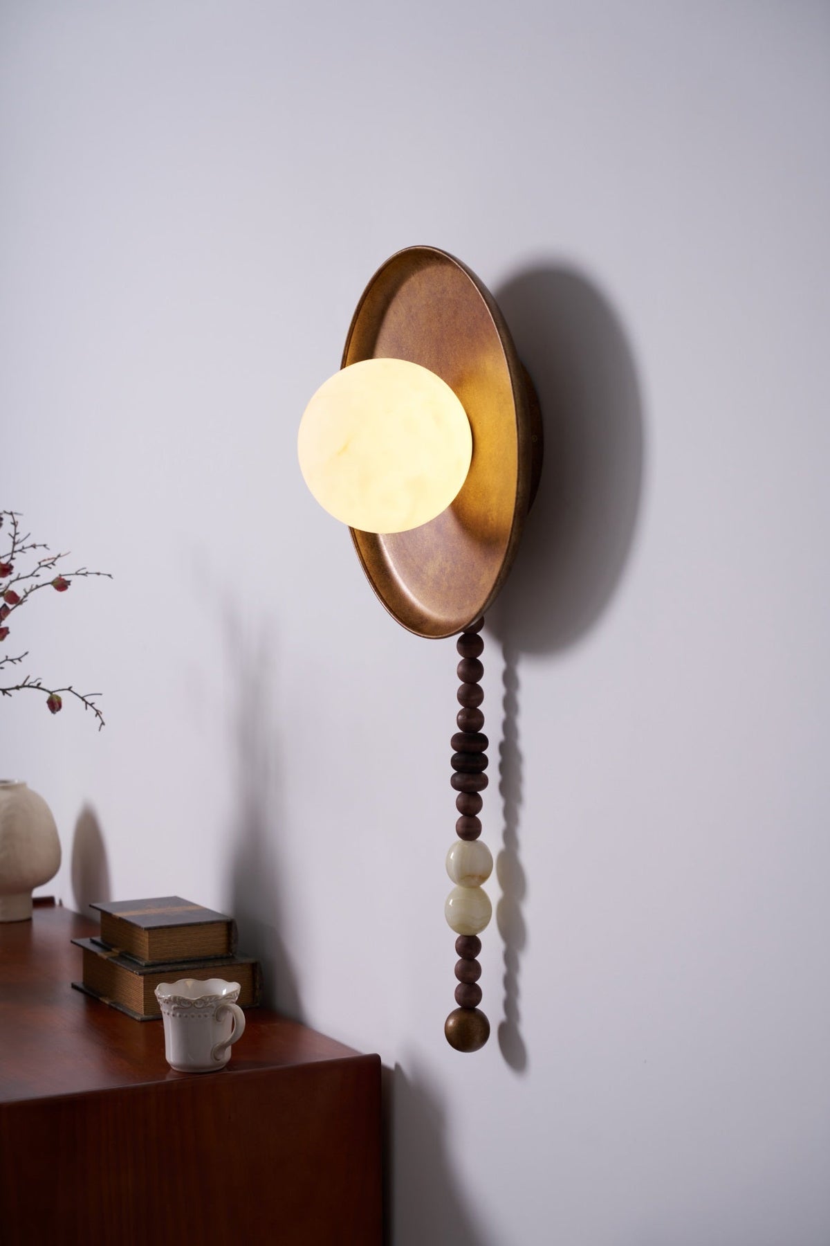 Kalmere Marble Wall Light-Moonnatur