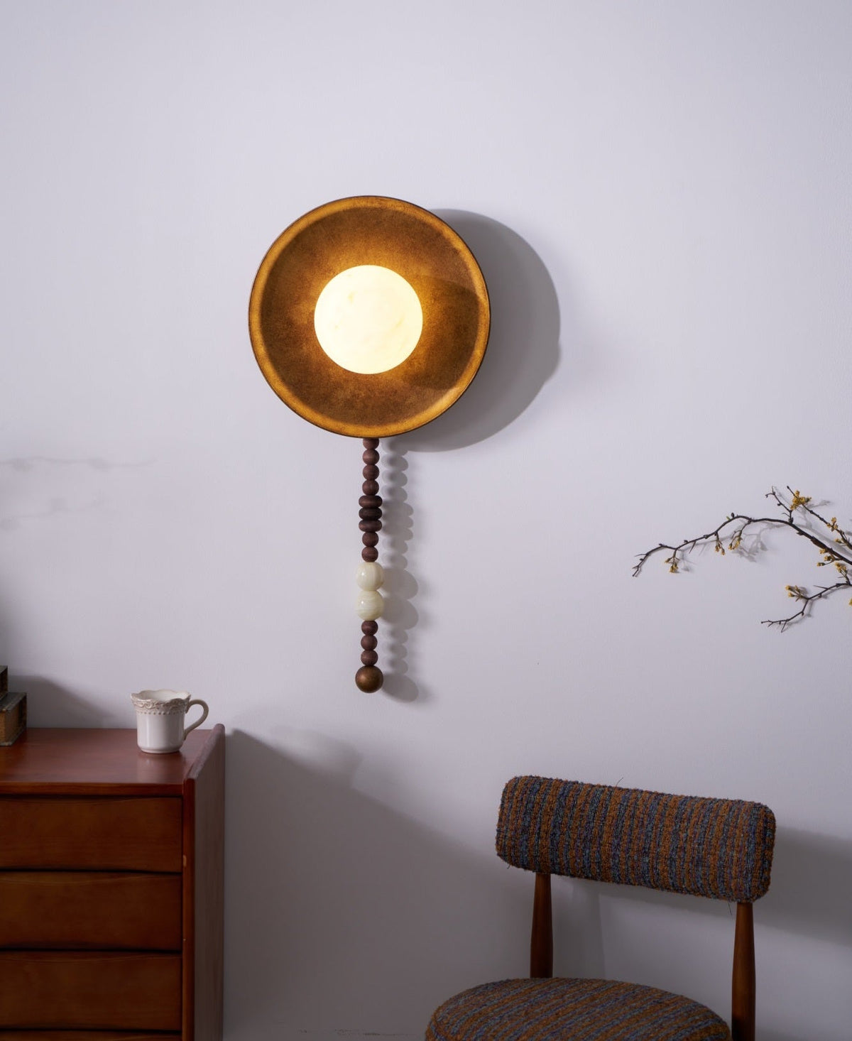 Kalmere Marble Wall Light-Moonnatur