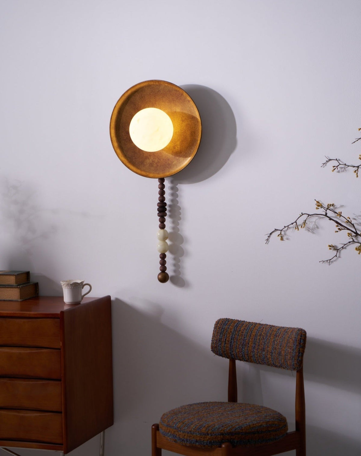 Kalmere Marble Wall Light-Moonnatur