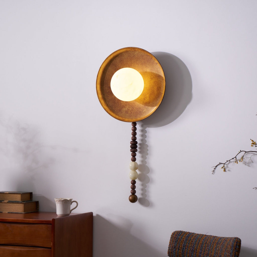 Kalmere Marble Wall Light-Moonnatur