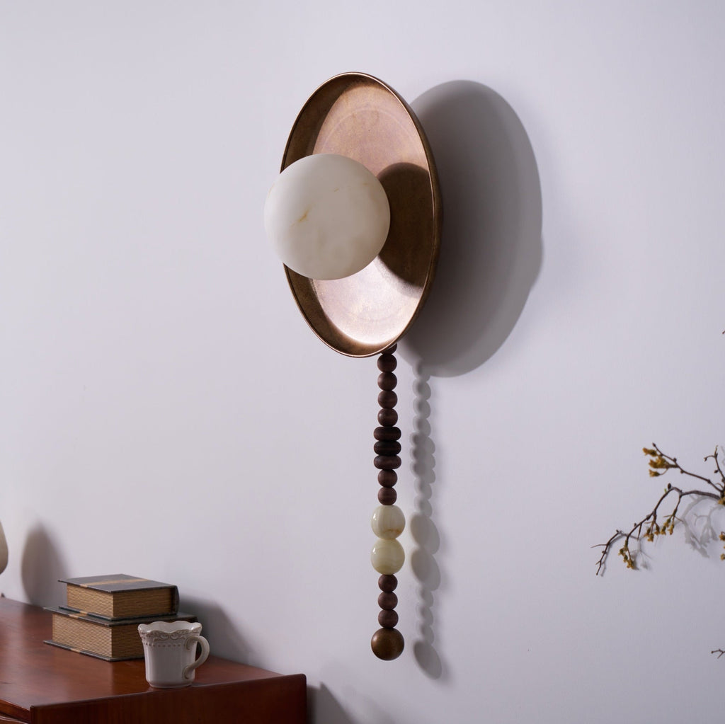 Kalmere Marble Wall Light-Moonnatur