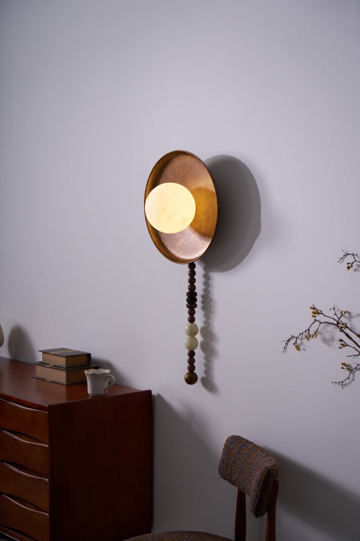 Kalmere Marble Wall Light-Moonnatur
