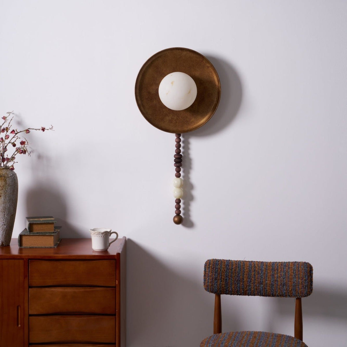 Kalmere Marble Wall Light-Moonnatur
