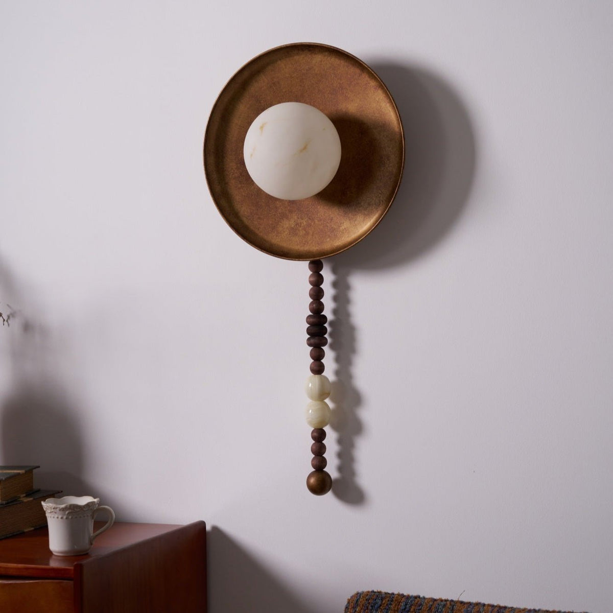 Kalmere Marble Wall Light-Moonnatur