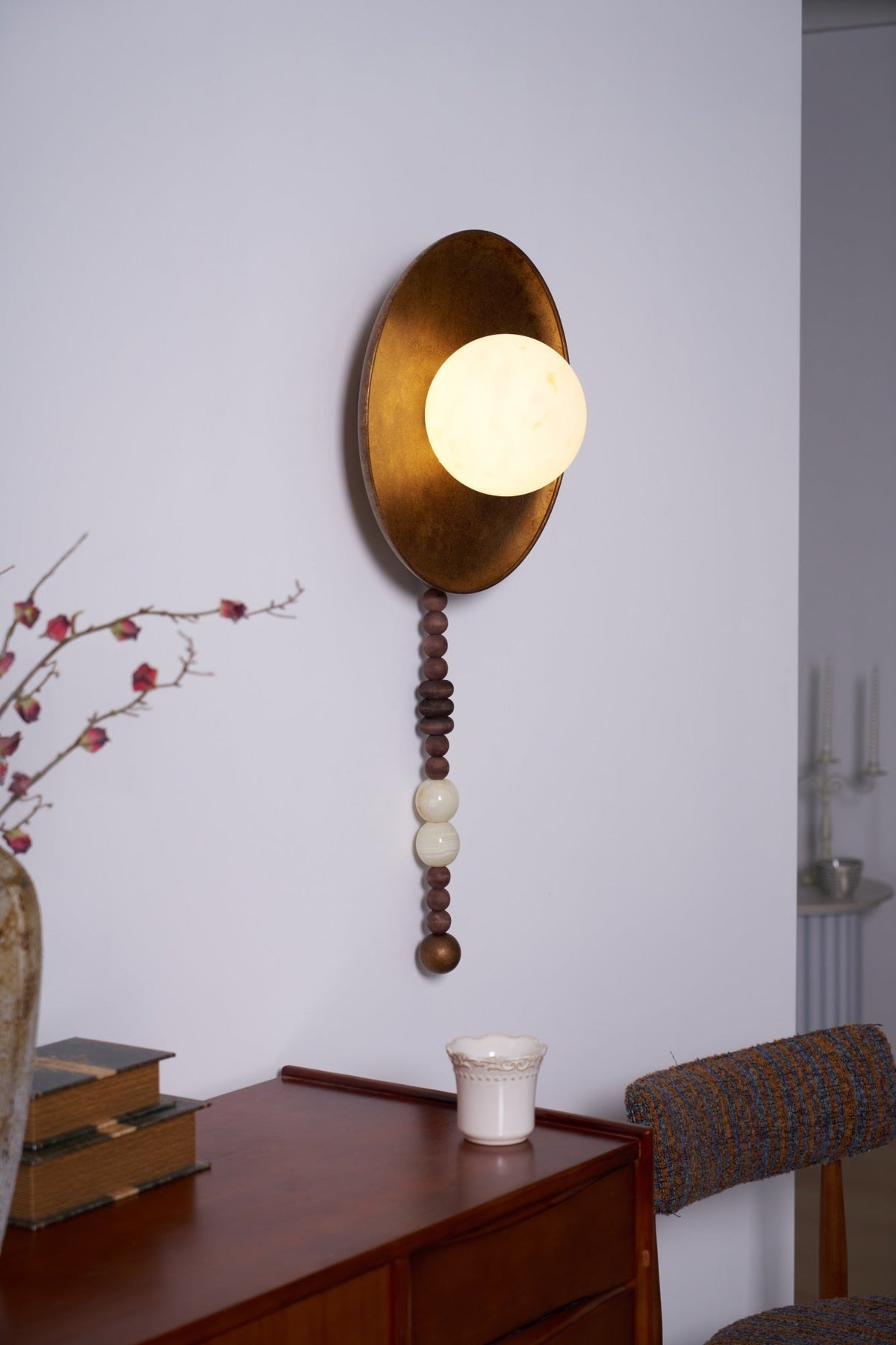 Kalmere Marble Wall Light-Moonnatur