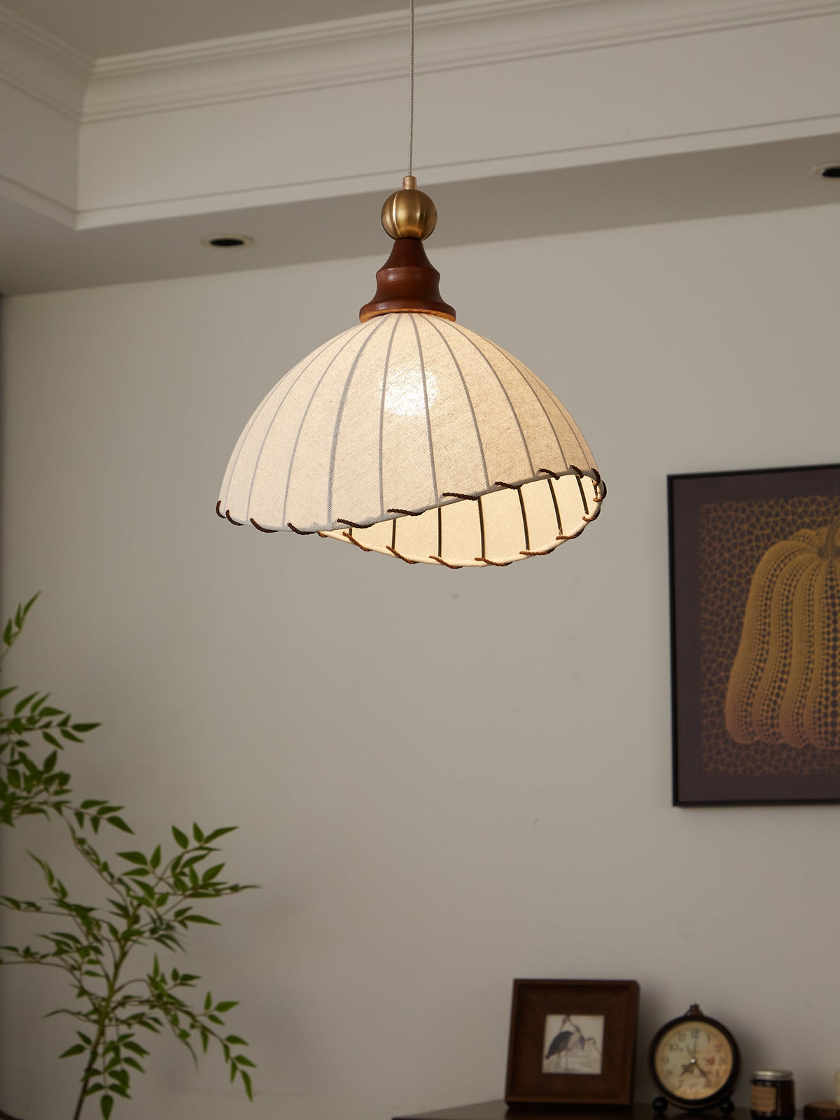 Elowaria Fabric Pendant Light-Moonnatur