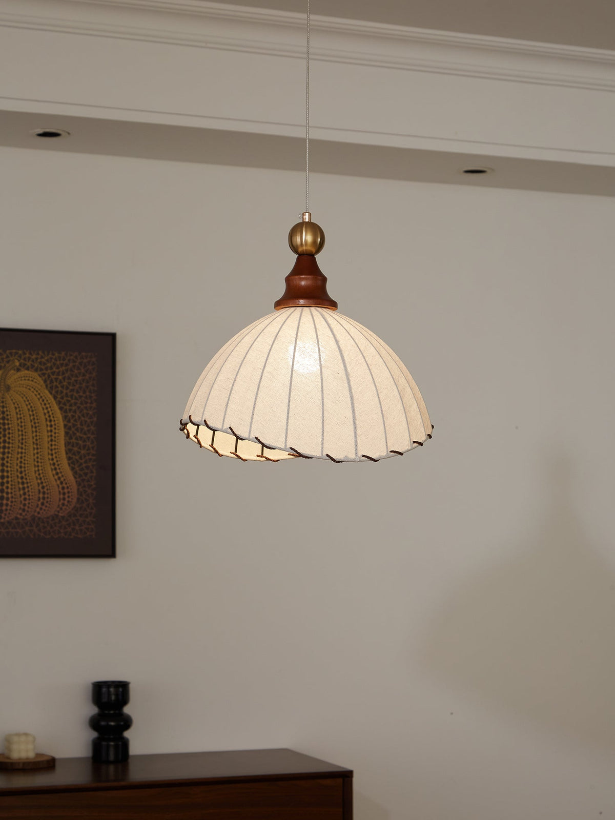 Elowaria Fabric Pendant Light-Moonnatur
