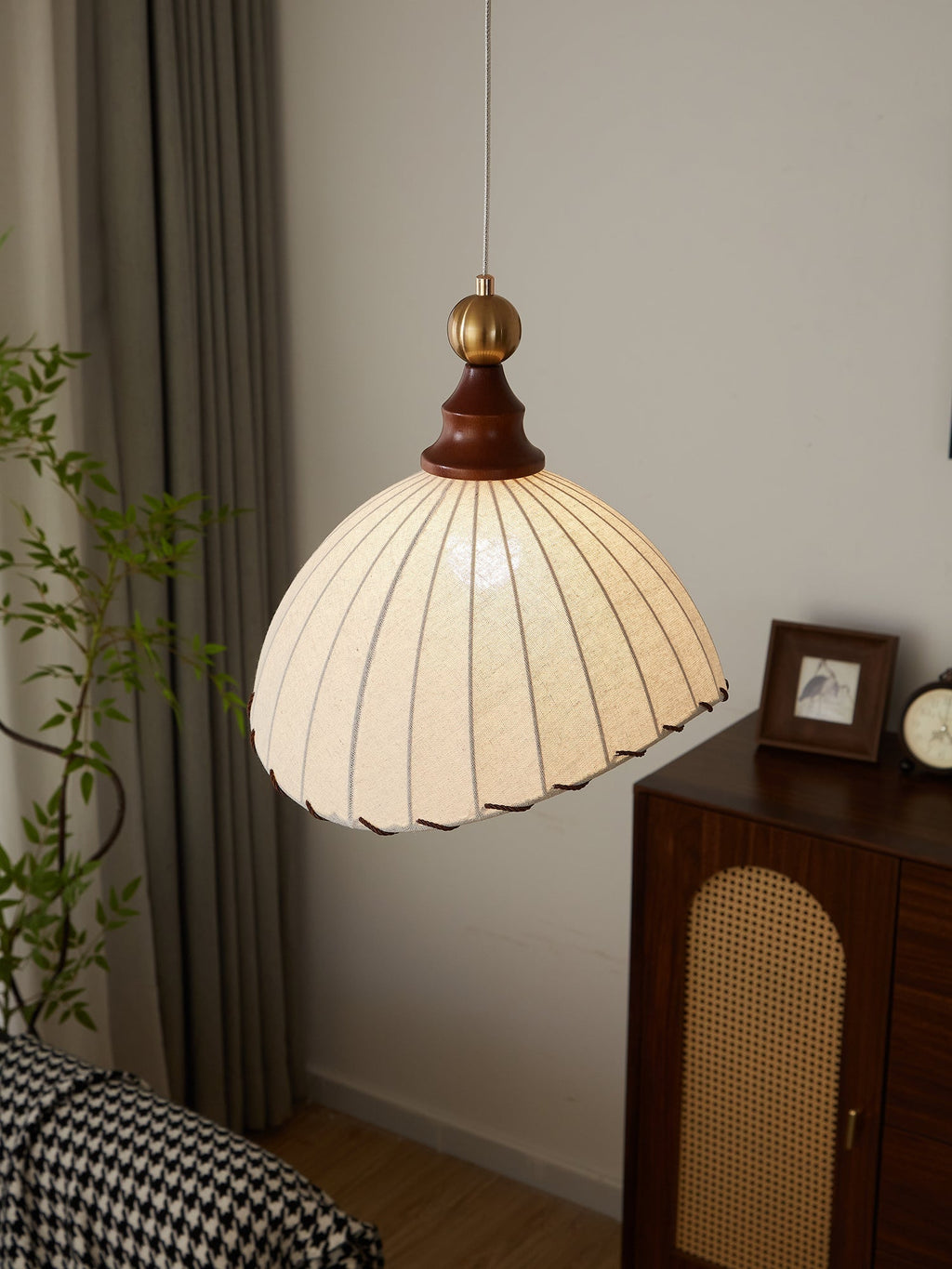 Elowaria Fabric Pendant Light-Moonnatur