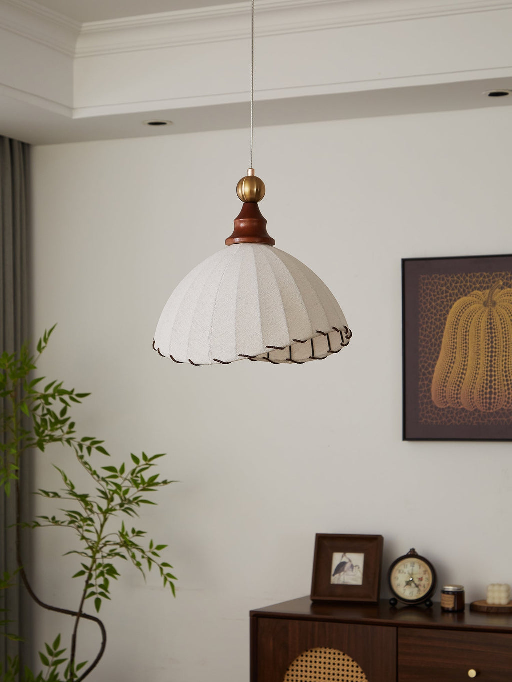 Elowaria Fabric Pendant Light-Moonnatur