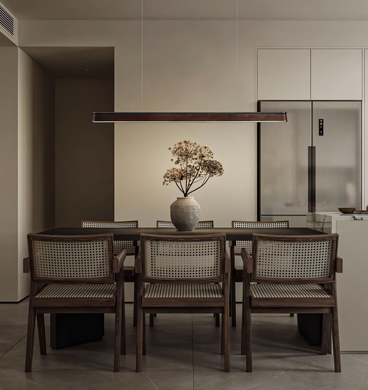 Laskelle Wood Pendant Light-Moonnatur