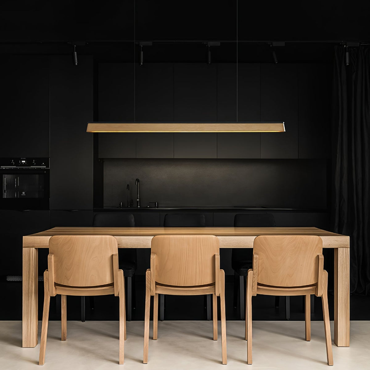 Laskelle Wood Pendant Light-Moonnatur