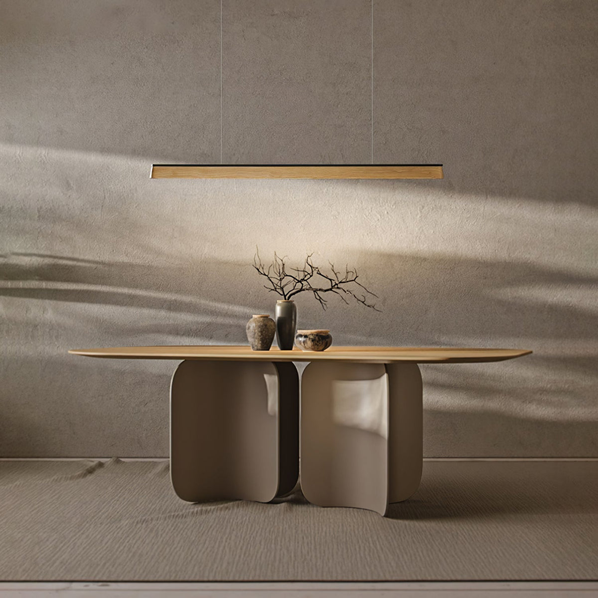 Laskelle Wood Pendant Light-Moonnatur