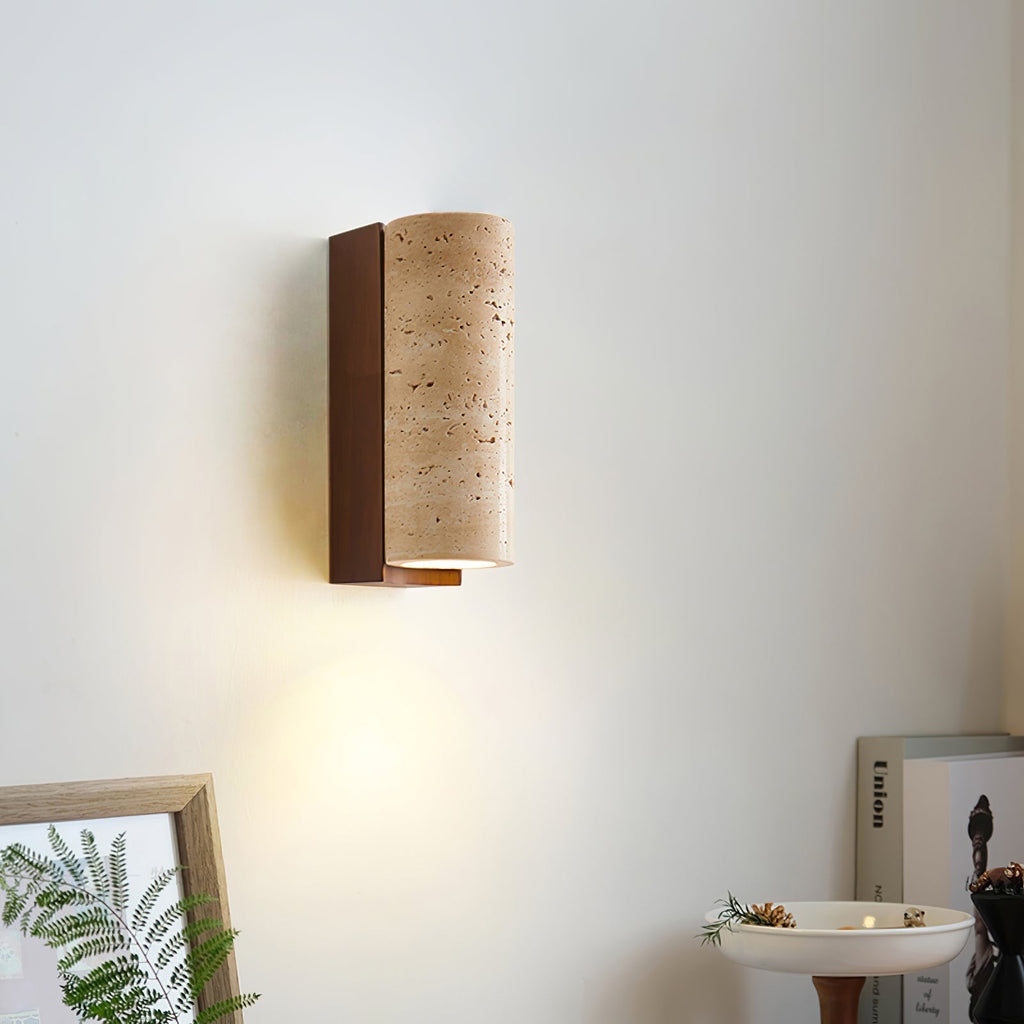 Darrowora Travertine Wall Light-Moonnatur