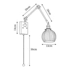 Edrenora Ceramic Wall Light-Moonnatur