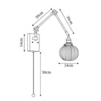 Edrenora Ceramic Wall Light-Moonnatur