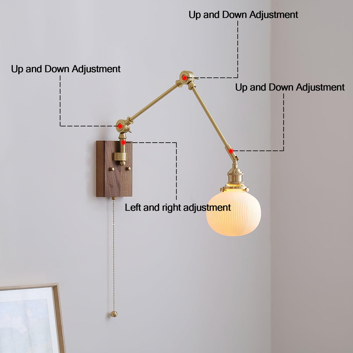 Edrenora Ceramic Wall Light-Moonnatur