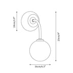 Camberena Glass Wall Light-Moonnatur