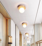 Idrisenna Travertine Ceiling Light-Moonnatur