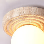 Idrisenna Travertine Ceiling Light-Moonnatur