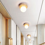 Idrisenna Travertine Ceiling Light-Moonnatur