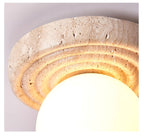 Idrisenna Travertine Ceiling Light-Moonnatur