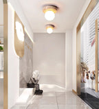 Idrisenna Travertine Ceiling Light-Moonnatur