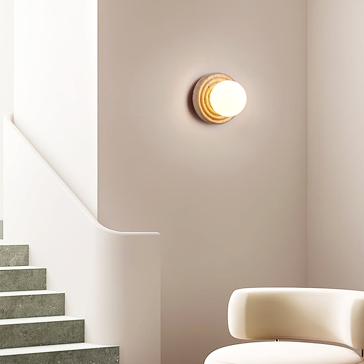 Hadrenelle Travertine Wall Light-Moonnatur