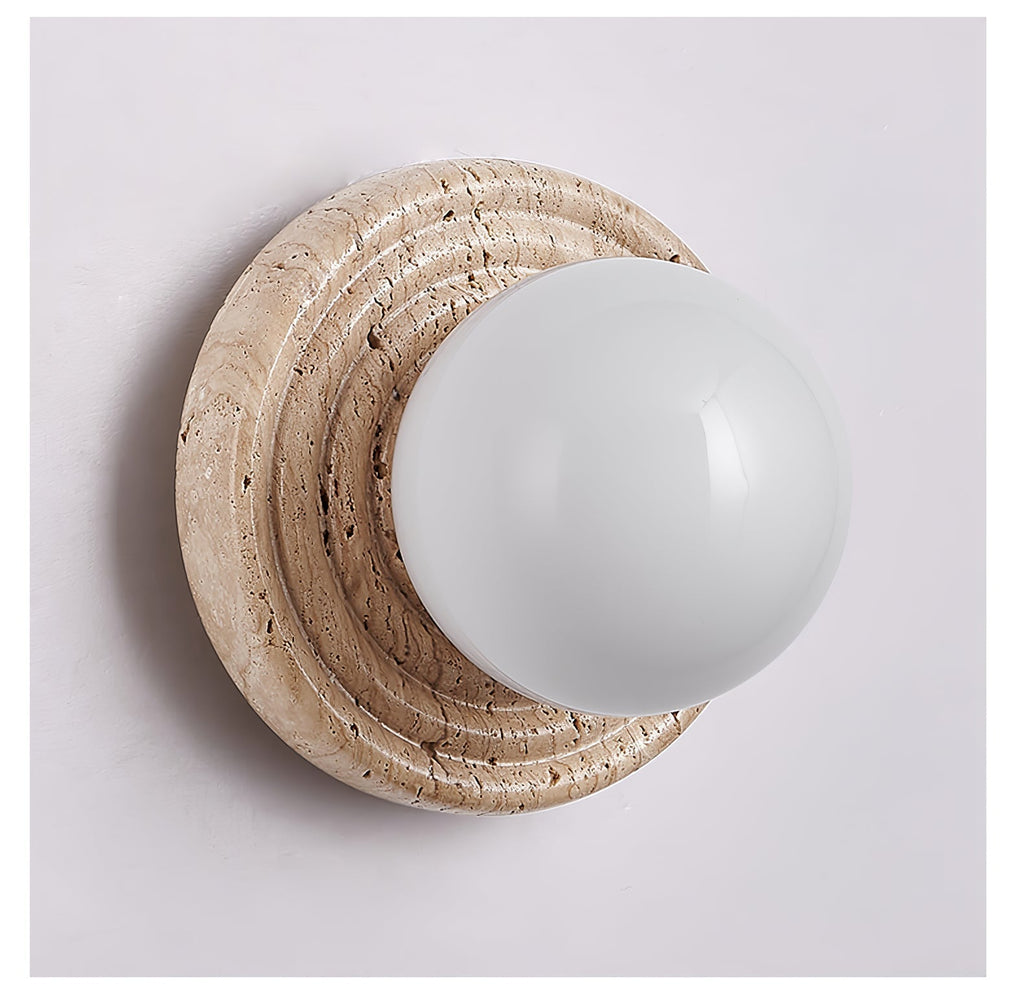 Hadrenelle Travertine Wall Light-Moonnatur