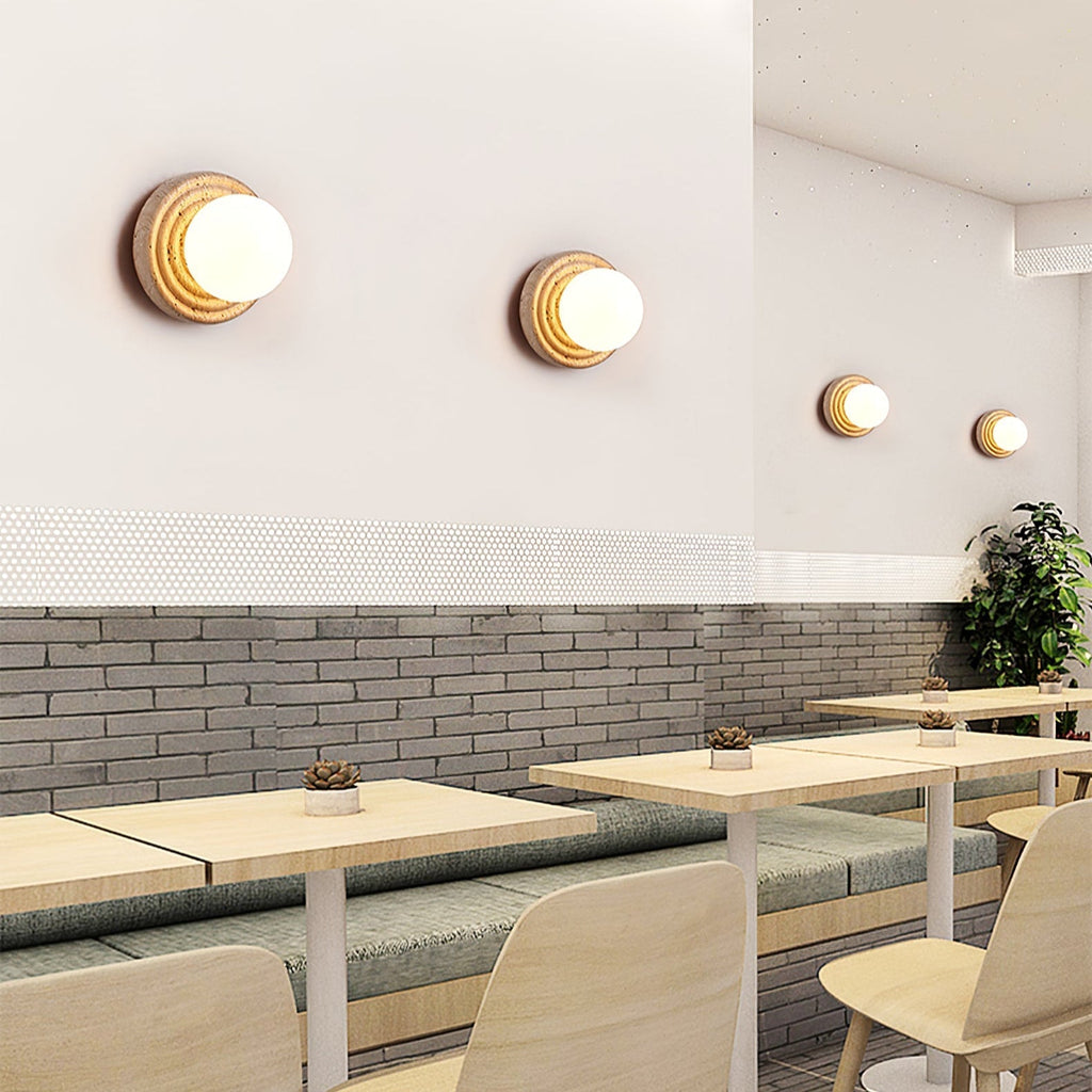 Hadrenelle Travertine Wall Light-Moonnatur