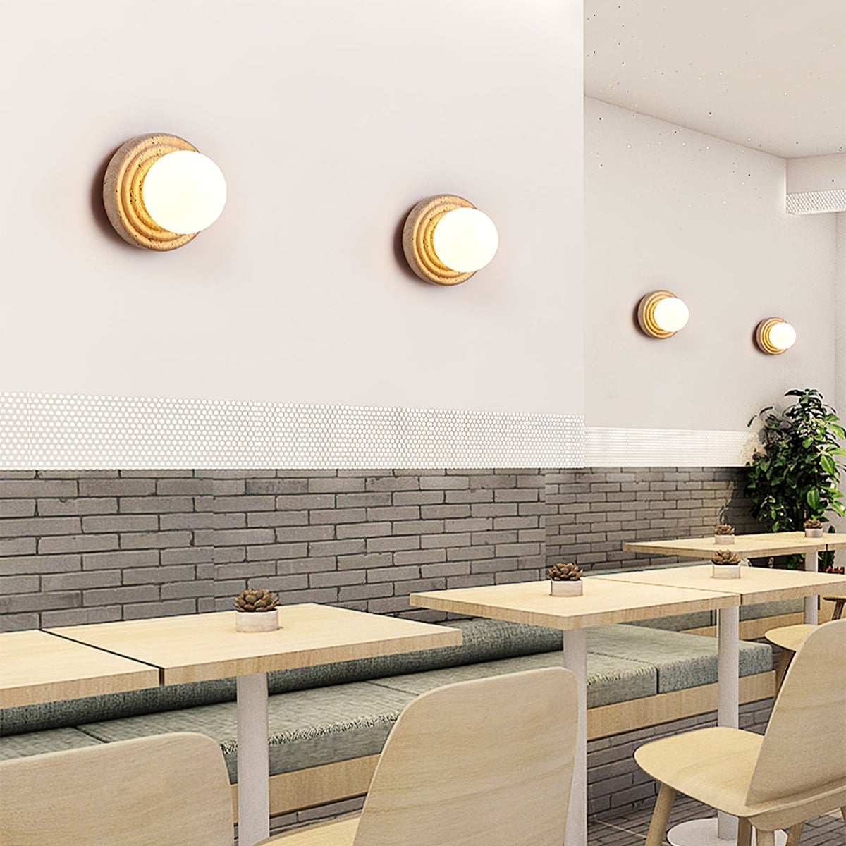 Hadrenelle Travertine Wall Light-Moonnatur