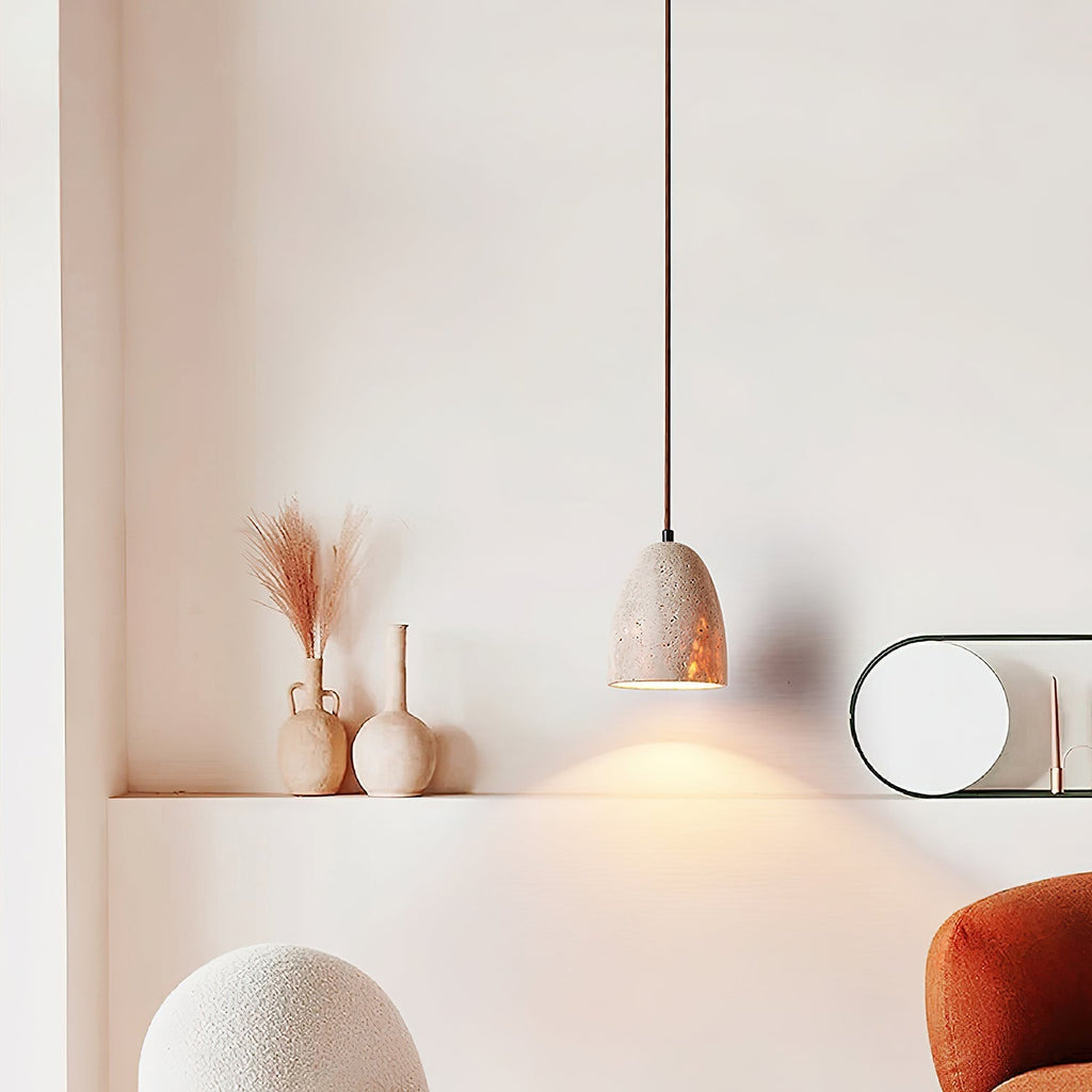 Ulvenenora Travertine Pendant Light-Moonnatur