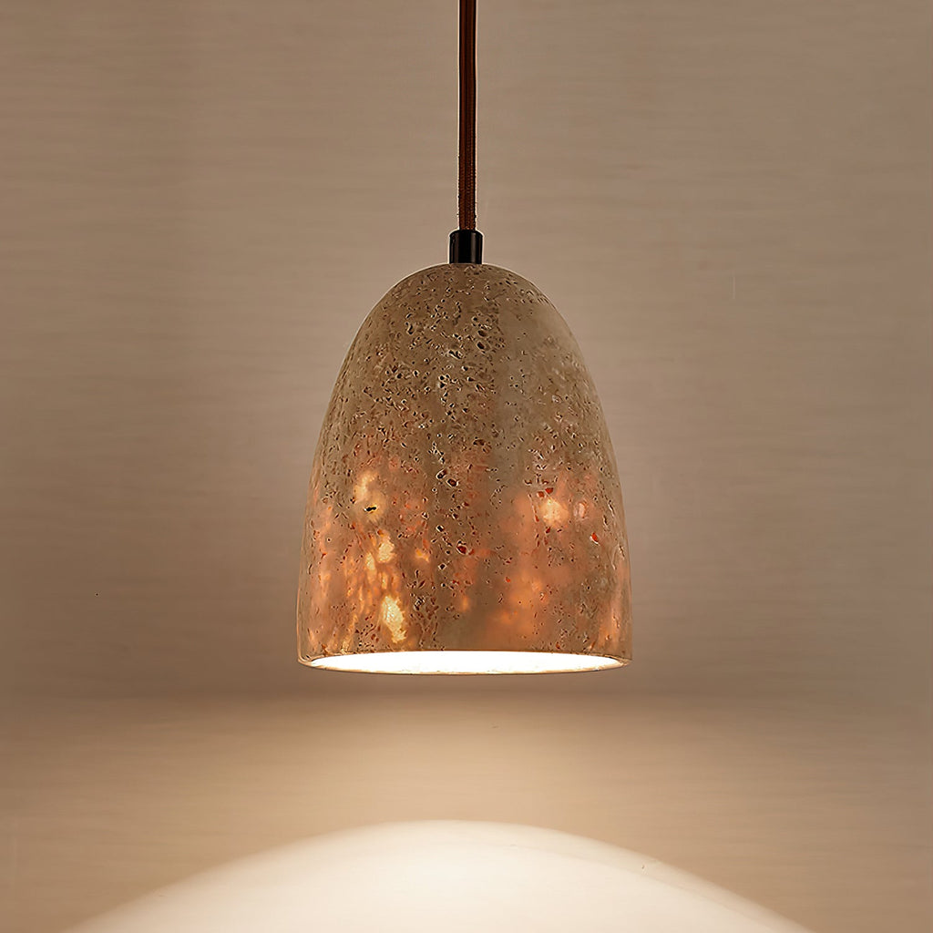 Ulvenenora Travertine Pendant Light-Moonnatur